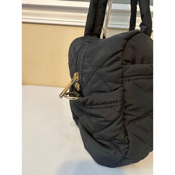 Marc Jacobs Bag Black Quilted Nylon Medium Weekender Duffle Travel Carryon - Picture 8 of 13